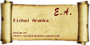 Eichel Aranka névjegykártya